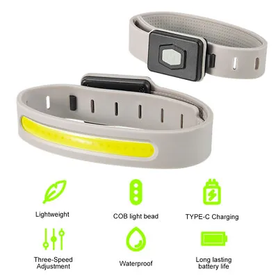 LED Armband Light Night Running USB Rechargeable Wristband Safety Lamp 3 Modes • $8.53