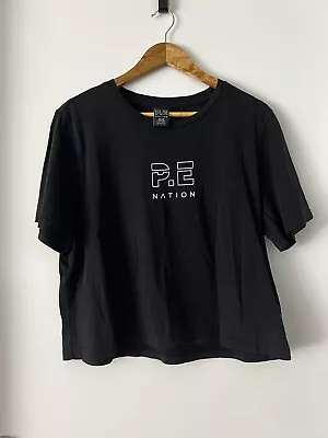 Pe Nation T-Shirt Active Cropped Top Boxy Fit Gym Training Tee XL • $0.99