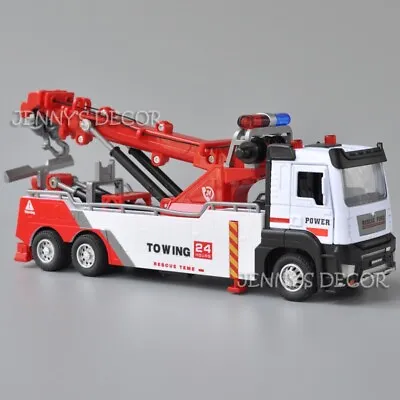 1:50 Scale Diecast Model Vehicle Toy Tow Truck Wrecker Miniature Replica • $11