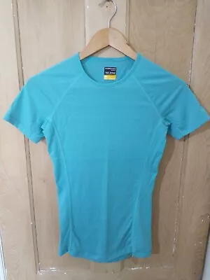 ICEBREAKER Merino 150 Zone Short Sleeve T Shirt Womens Size XS Turquoise  • £27