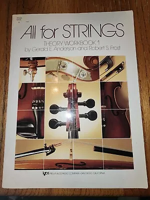 All For Strings Theory No. 1 : Violin :by Gerald Anderson &  Robert S. Frost  • $4.50