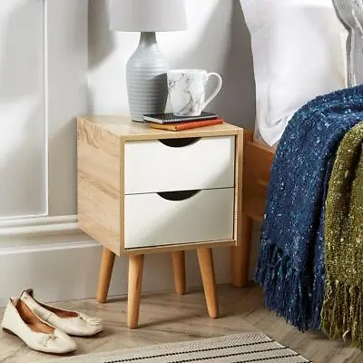Oak White Sideboard Chest Drawers TV Stand Bedside Living Room Boden Furniture • £32.99