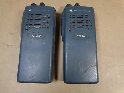 Motorola Ct250 Aah34kdc9aa1an Vhf 4w 4ch Two Way Radio Free Ship  Lot 2  C51 • $55.55