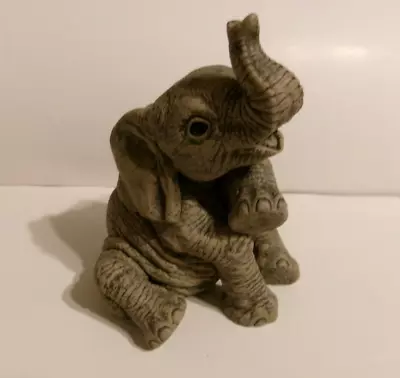 Vintage HERD ELEPHANT  PEANUT   3109  Martha Carey Figurine • $22