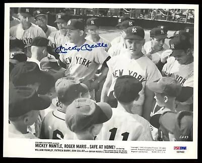 Mickey Mantle HOF Signed New York Yankees 8x10 Photo PSA/DNA AUTO LOA • $224