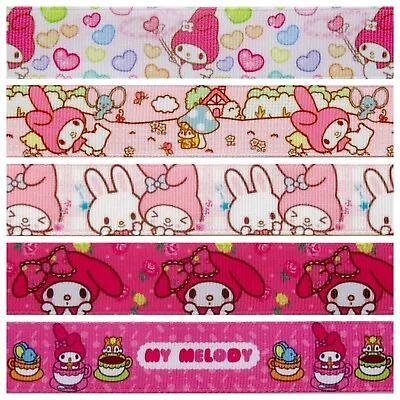 My Melody Bunny Rabbit Cute Kawaii Kitsch Grosgrain Ribbon • £3.25