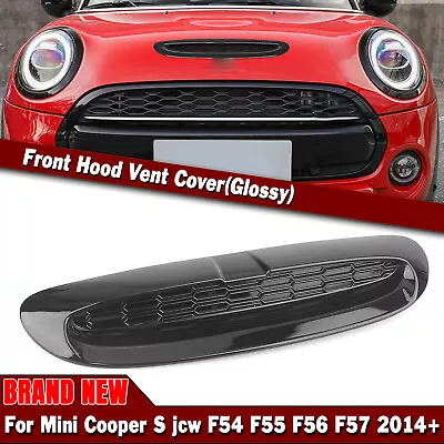 Car Front Bonnet Scoop Vent Cover For Mini Cooper S JCW F54 F55 F56 14-24 Black • $58.09