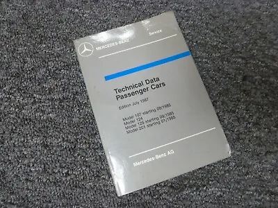 1986-1987 Mercedes Benz 300SL 500SL 420SL 560SL Service Specifications Manual • $181.30