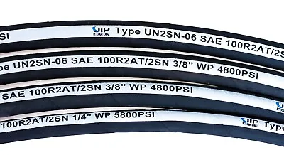 **new 1/4  50 Ft Sae 100r2at 5800 Psi Two Wire Braid Hydraulic Hose **ships Free • $82