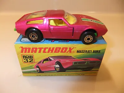 Matchbox Superfast Model No. 32 Maserati Bora 1972 • $46.99