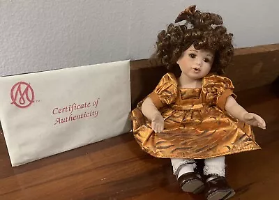 Marie Osmond Hershey’s 2007 Porcelain Collector Doll Caramel KISSES Tiny Tot COA • $24.99