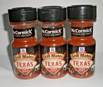 (3) Mccormick Grill Mates Texas Bbq Rich & Smoky Seasoning Bbd 9/27/2024 • $15.62