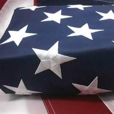 American Flag 5x8 Ft Outdoor US Flag UV Protected Embroidered Stars Sewn Stripes • $22.65