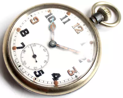 WW2 -British Military - SWISS MADE - G.s.t.p - Pocket Watch - Antique - Vintage • $155.44