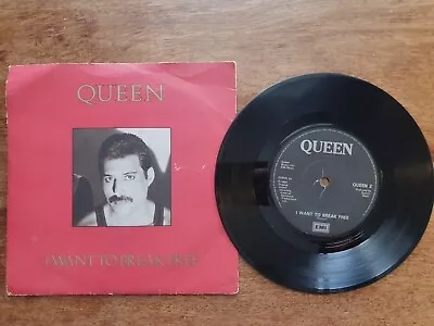 QUEEN I Want To Break Free With Freddie Mercury Sleeve 1984 UK 7” Single • £1.50