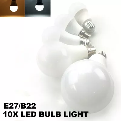 10X LED Bulb E27/B22 Bright Cool Warm White Ball Lamp Bayonet Screw Globe Light • $28