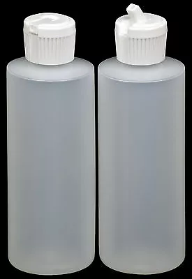 Plastic Bottle W/White Turret Lid 4-oz. 12-Pack New • $7.95