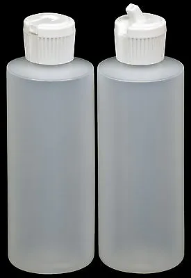 Plastic Bottle W/White Turret Lid 4-oz. 3-Pack New • $5.95