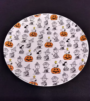 New Peanuts Snoopy Halloween Serving Dish Plate 10-1/2  Round • $10.77