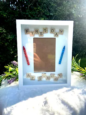 Photo Frame Back To School Photo Keepsake Frame First Day At School/Nursery • £10