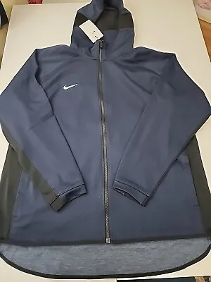 Sz 2XL  Nike Men's Showtime Dri-Fit Full-Zip Basketball Hoodie (Navy) CQ0306-419 • $53.95