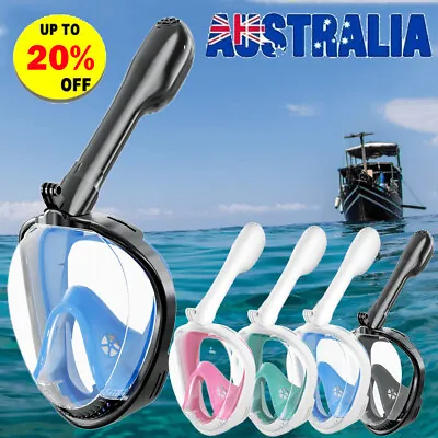 $27.99 • Buy Full Face Diving Seaview Scuba Snorkel Snorkeling Mask Swimming Goggles GoPro