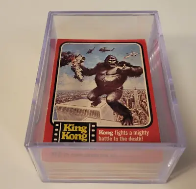 1976 KING KONG Rare NEW ZEALAND Complete CARD SET 55 Topps + CASE Monkey Monster • $59.99