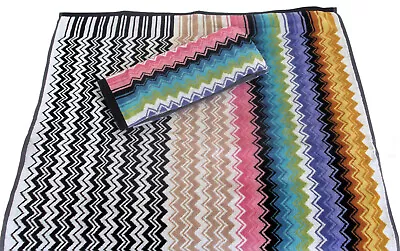 Missoni Home Hand + Bath Towel Set Cotton Trimmed Velour  Ecologic Ralph 100 • $90