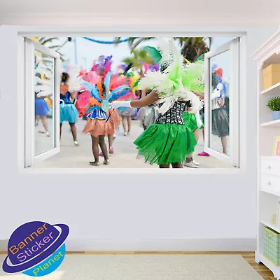 Colorful Carnaval Costum Dancer Wall Stickers 3d Art Poster  Mural Decal Vc7 • £19.99