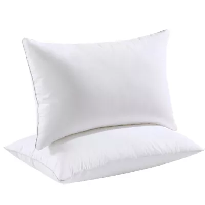 2 Pack Hotel Quality Pillows Medium Firm Family Bed Standard Pillow Home Bedding • $21.99