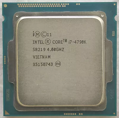 Intel Core I7-4790K SR219 4.00GHZ 4Th Gen Used Desktop Processor CPU FCLGA1150 • $134.19