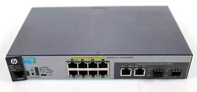 HP Aruba 2530-8G-PoE+ 8x PoE+ RJ45 2x SFP Gigabit Switch J9774A No AC Adapter • $37.99