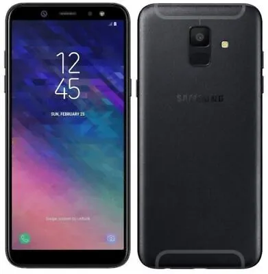 Samsung Galaxy A6 2018 SM-A600FN 32GB/3GB 16MP Mobile Black Unlocked GOOD • £67.99