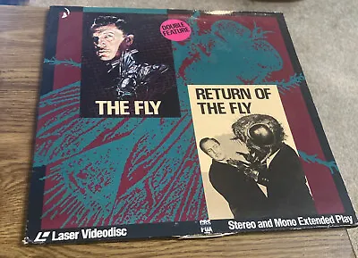 The Fly / Return Of The Fly Double Feature 2 Laserdisc Set Vincent Price • $7.99