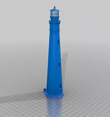 Bodie Island Lighthouse HO Z Or N Scale Building Scenery White & Paintable! • $19.95