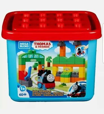 NEW Mega Bloks Thomas & Friends Sodor Adventures Building Blocks Set 60 Pieces  • $24.95