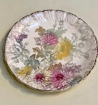 Antique Bonn Franz Anton Mehlem Porcelain Plate~Flowers & Gilding~6 1/2  • $12.75