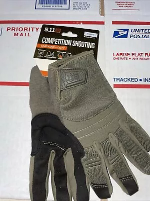 5.11 Competitions Shooting Gloves Medium/EU-8 Ranger Green Training/Duty • $49.76