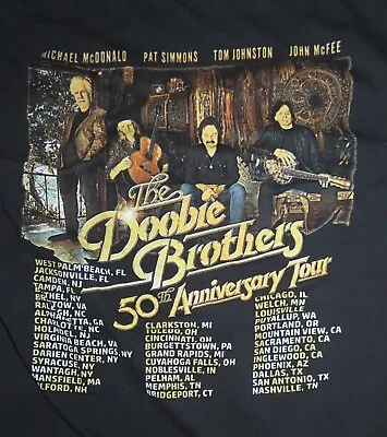 2022 THE DOOBIE BROTHERS Concert Tour (MED) T-Shirt MICHAEL McDONALD PAT SIMMONS • $45