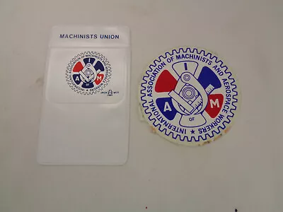 Vintage Plastic Unused Machinists Union Pocket Protector & 4  Sticker • $9.99