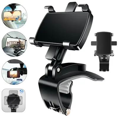 Universal 360° Clip On Dashboard Car Mobile Phone Holder Mount Stand Cradle • £4.99