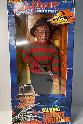 Vtg Matchbox “A Nightmare On Elm Street” FREDDY KRUEGER 1989 Talking Doll In Box • $135