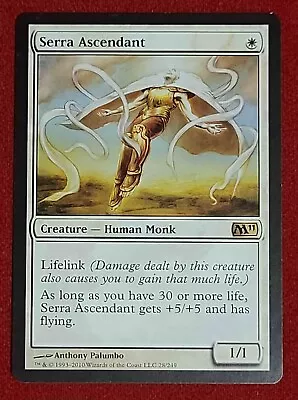 Serra Ascendant Magic The Gathering M11 Near Mint Mtg Nm • $20.04