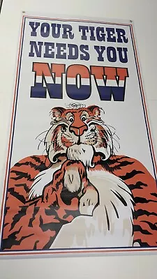 Esso Tiger Tank Vintage Style Dealer Promo Display Banner Exxon Gas Oil   • $79.86