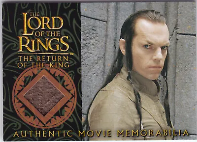 Topps Lotr - The Return Of The King - Elrond's Bronze Silk Robe Costume Card • $49.95