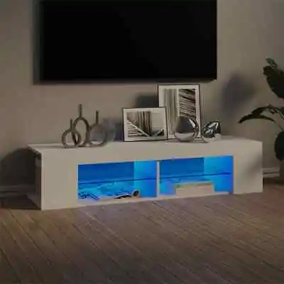 Modern COLUR TV Unit Cabinet Stand 90 OR 135 Cm Variation With LED Light Door • £46.41