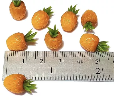 Barbi Dollhouse Miniature Food Mini Pineapples Fruit Vegetables Dark Lot 👻🧲5sm • $9.97