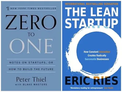 Zero To One & The Lean Startup ( Combo Set Of 2 Books ) -BRANDNEW PAPERBACK BOOK • $35.41