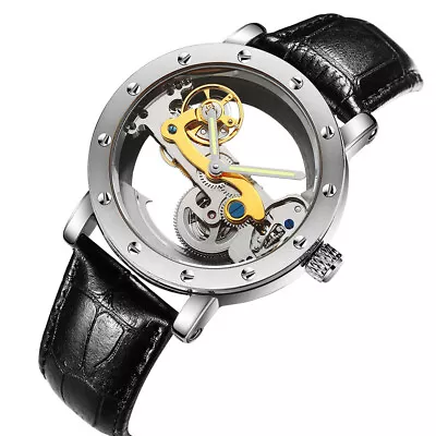 Original Hollow Watch Luxury Swiss Men Automatic Mechanical Tourbillon Watches • $59.98