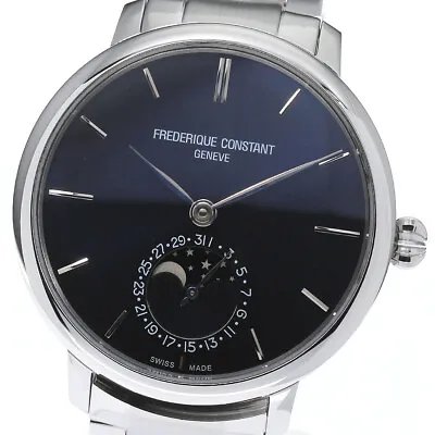 FREDERIQUE CONSTANT FC-705X4S4/5/6 Moon Phase Black Dial Automatic Men's_758891 • $1200.80